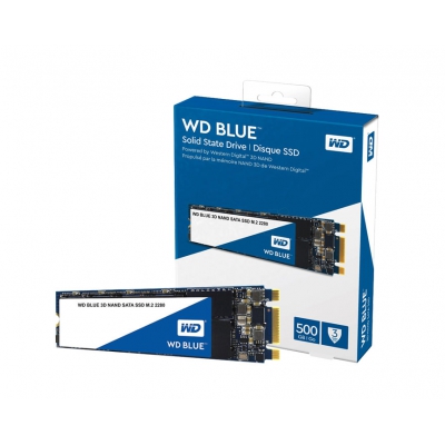 SSD M2 SATA WD 500GB BLUE M2-2280 ( WDS500G2B0B )