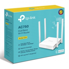 Phát Wi-Fi TP-Link Archer C24 (AC750) băng tần kép 2.4GHz+5GHz