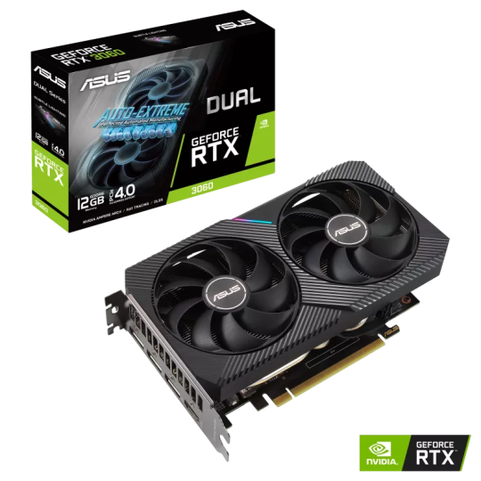 ASUS Dual GeForce RTX 3060 V2 12GB GDDR6 (LHR)