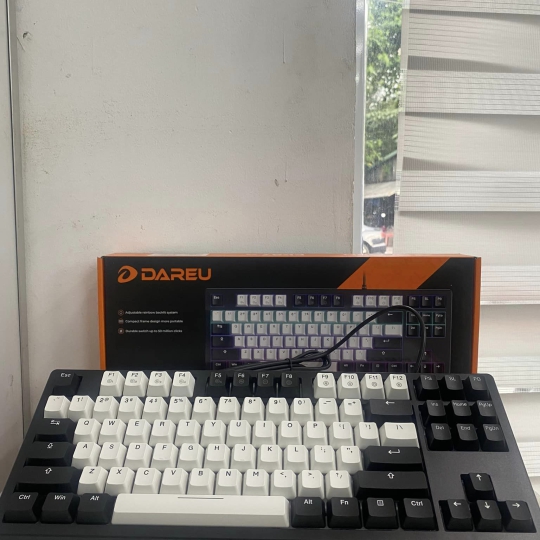 Bàn phím cơ Dareu EK87 V2 White Black PBT Dream Switch