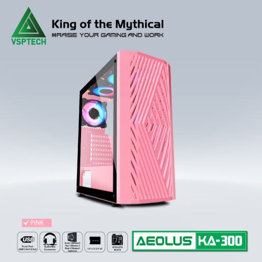 Case VSP KA-300 WHITE/PINK/GREEN