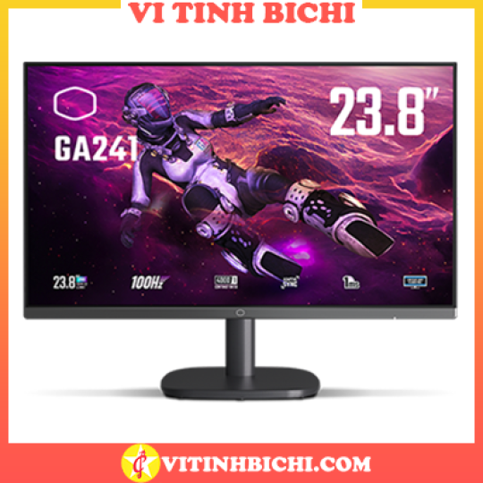 Màn Hình 24 inch Cooler Master CMI-GA241-US (Full HD, VA, 100Hz, sRGB 95%, Adaptive Sync, 1ms, phẳng